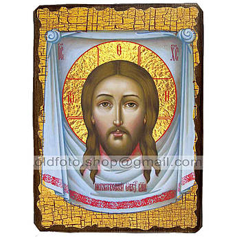 Ікона Нерукотворний Образ, Спаситель, Ісус Христос ,ікона на дереві 130х170 мм