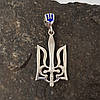 Тризуб-Герб України, ПС, Тризуб з Мечем Україна, Кулон, Амулет, Підвіс, Срібло, Золото, фото 9