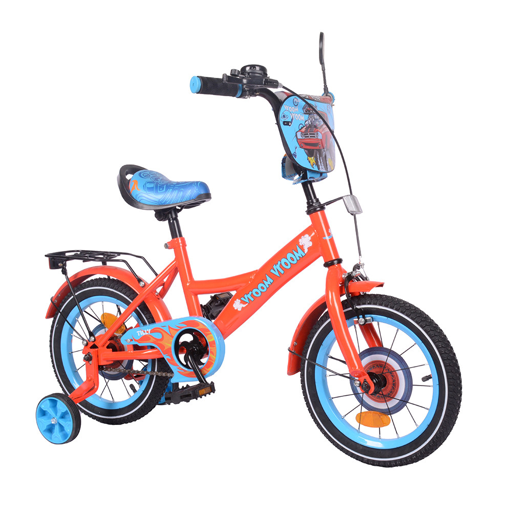 Велосипед дитячий двоколісний 14" TILLY 14" TILLY Vroom T-214212/1 red + blue