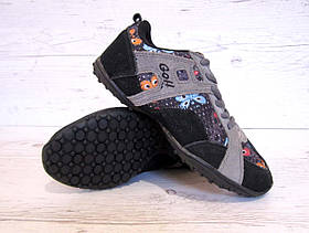 Дитячі кросівки чорні замшеві для дівчини розмір 30,35 Goll