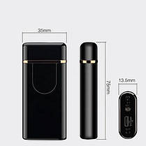 Запальничка USB дугова електроімпульсна HLV ZA-750 Black, фото 4