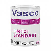 Vasco interior Standart акриловая краска, стойкая к мытью 0,9л, 2,7л, 9л