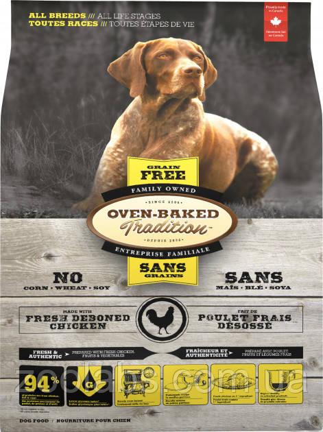 Корм Oven Baked Tradition для собак беззерновой з куркою | Oven Baked Tradition Dog Grain Free Chicken 11,34