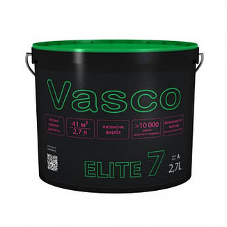 Vasco ELITE 7 латексна фарба для стін шовковисто-матова 0,9 л, 2,7л, 9 л, фото 3