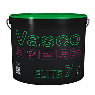 Vasco ELITE 7 латексна фарба для стін шовковисто-матова 0,9 л, 2,7л, 9 л, фото 4