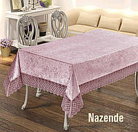 Скатерть Велюр Maison Royale 160x220 Nazende Powder