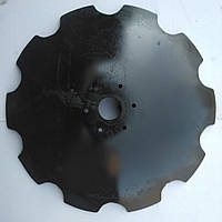 Диск борони АГ/УДА/ДАН/ТАУРУС Ø660х6,3мм, ф62мм 8отв. 11 мм з бронесталі ромашка / гладкий, фото 4