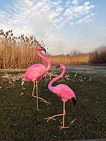Садова фігура Фламінго комплект No2. декоративна садова фігура.