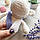 Дитяча в'язана іграшка ручної роботи «Білий бегемотик», фото 4