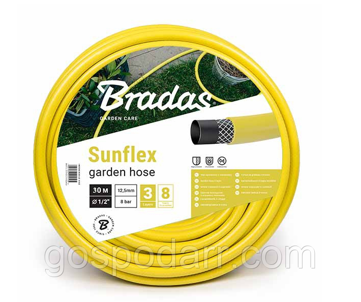 Шланг садовый поливочный Bradas SUNFLEX 5/8" - 30 м.