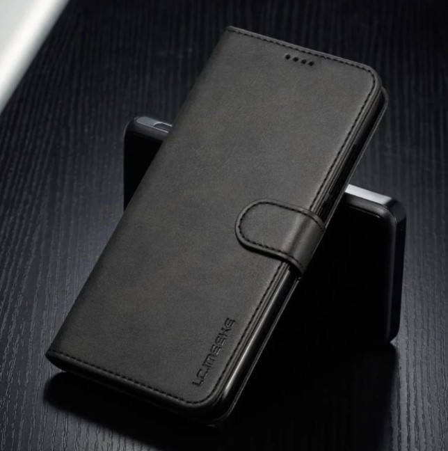 

Кожаный чехол книжка IMEEKE для Xiaomi Redmi 9 с визитницей (Разные цвета) Черный