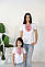 Парні вишиті футболки, жіноча та дитяча вишита футболка, фото 2