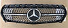 Решітка радіатора Mercedes CLA C117 (13-16) стиль Diamond AMG (чорний глянець), фото 4