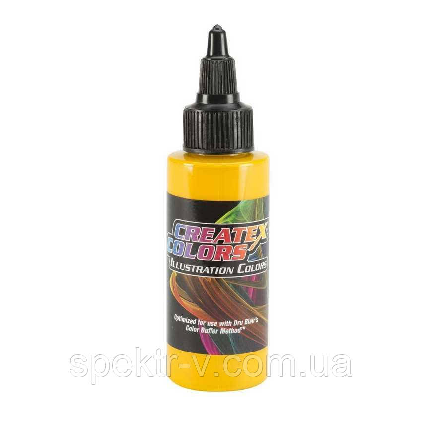 Фарба Createx Illustration Opaque Chrome Yellow (покривний жовтий хром) 5070-01, 30 мл, фото 1