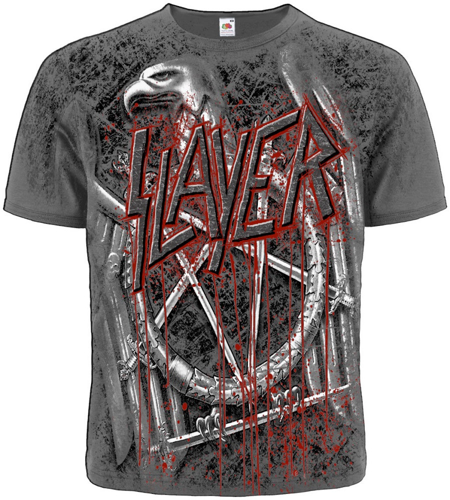 Футболка Slayer (орел) (graphite t-shirt), Розмір M