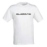 Чоловіча футболка з принтом "Quattro" M, Білий Push IT