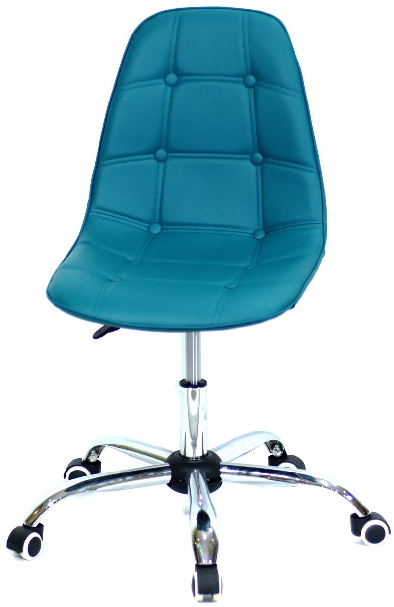 Стілець Alex Office зелений 02 екошкіра на коліщатках з регулюванням висоти, у стилі лофт, фото 1