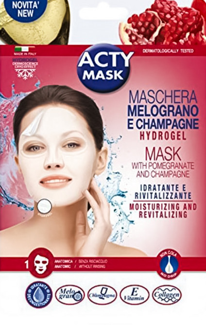Гідрогелева маска з гранатом і шампанським, фото 1