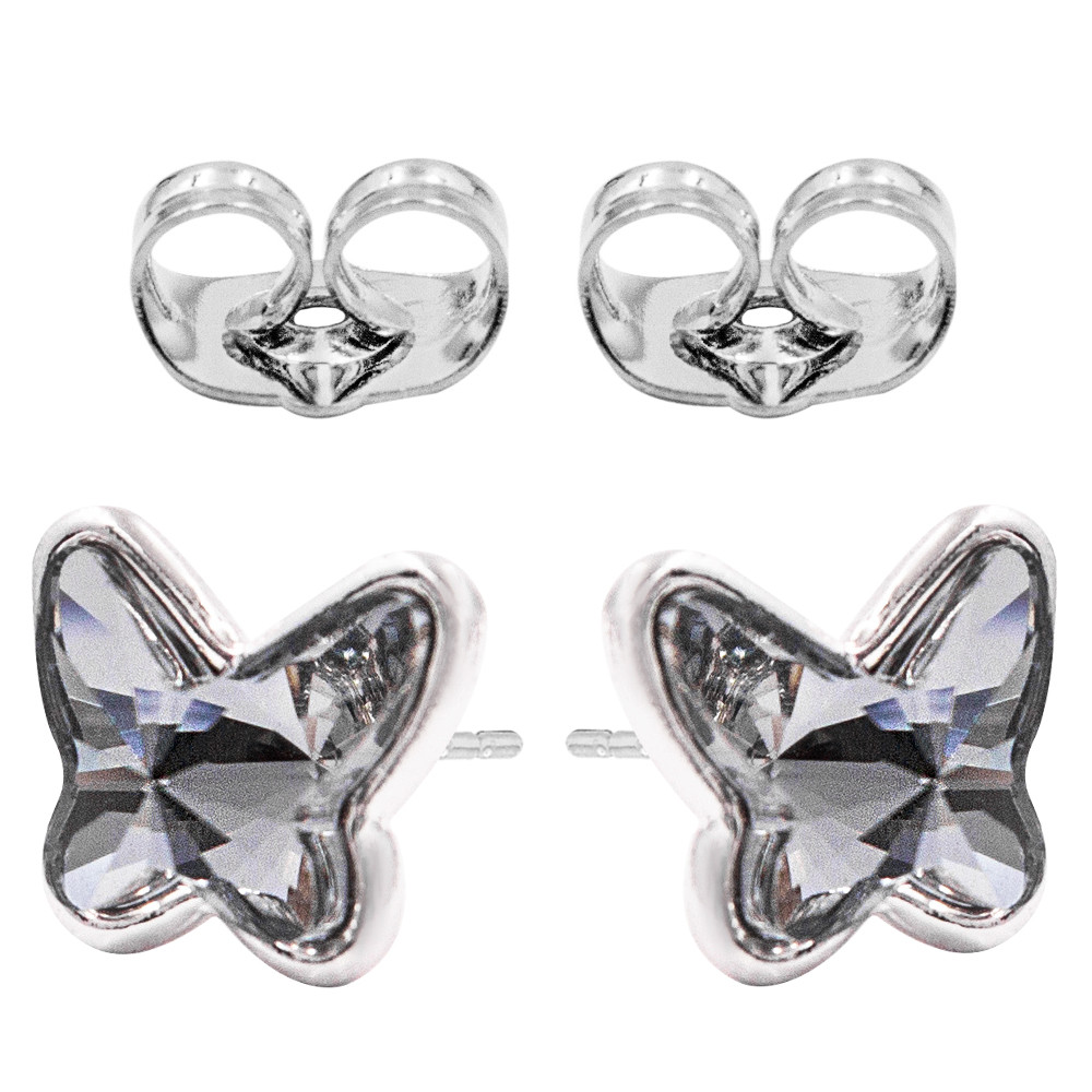 Сережки (цвяшки) Swarovski Метелик