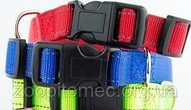 Нашийник для собак Before Keeper (Бефор Кіпер) нейлон зі світловідбивною ниткою, 10 мм (25-30 см червоний), фото 1