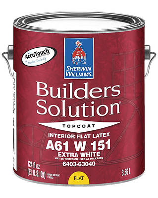 Фарба BUILDERS SOLUTION, FLAT (Блакитний), Deep, (3,78 л). Sherwin-Williams