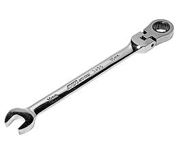 Ключ рожково-накидний шарнірний з тріскачкою 8 мм JTC 3449