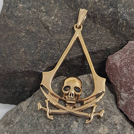 Кредо вбивці, Assassin's Creed, кулон із гри, з черепом Асасин., фото 1