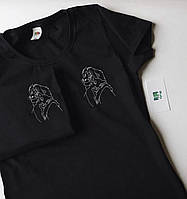 Парные футболки для парня и девушки - Лев и львица