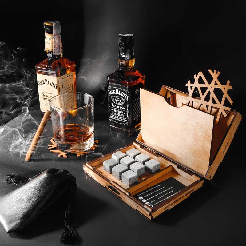 Камені для віскі США Whisky Stones (СЕРТИФІКАТ) Деревяна