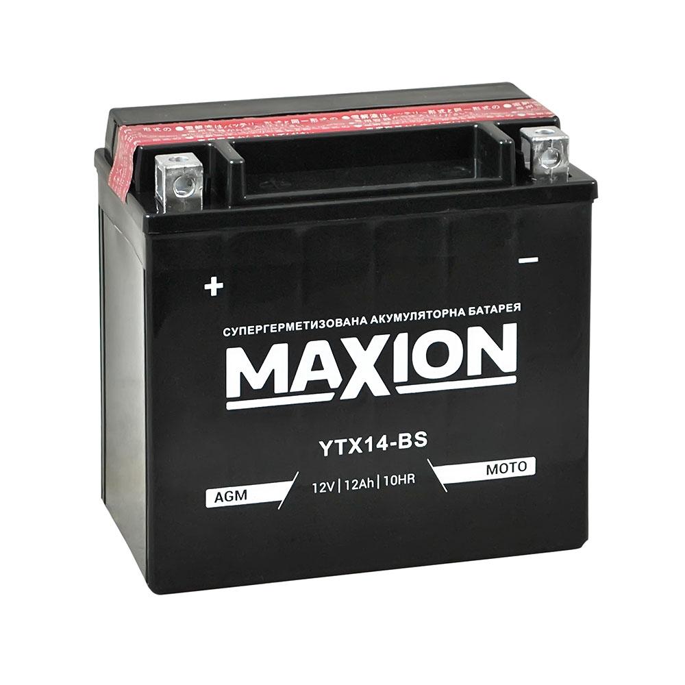 Мото аккумулятор AGM MAXION YTX 14-BS (12V, 12A)