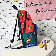 Рюкзак Міський Шкільний Pop Art Кетчуп New 2020 жовтогарячий, фото 5