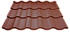 Металочерепиця Modern (Модерн) ArcelorMittal 0,5 Ral 7024, фото 8