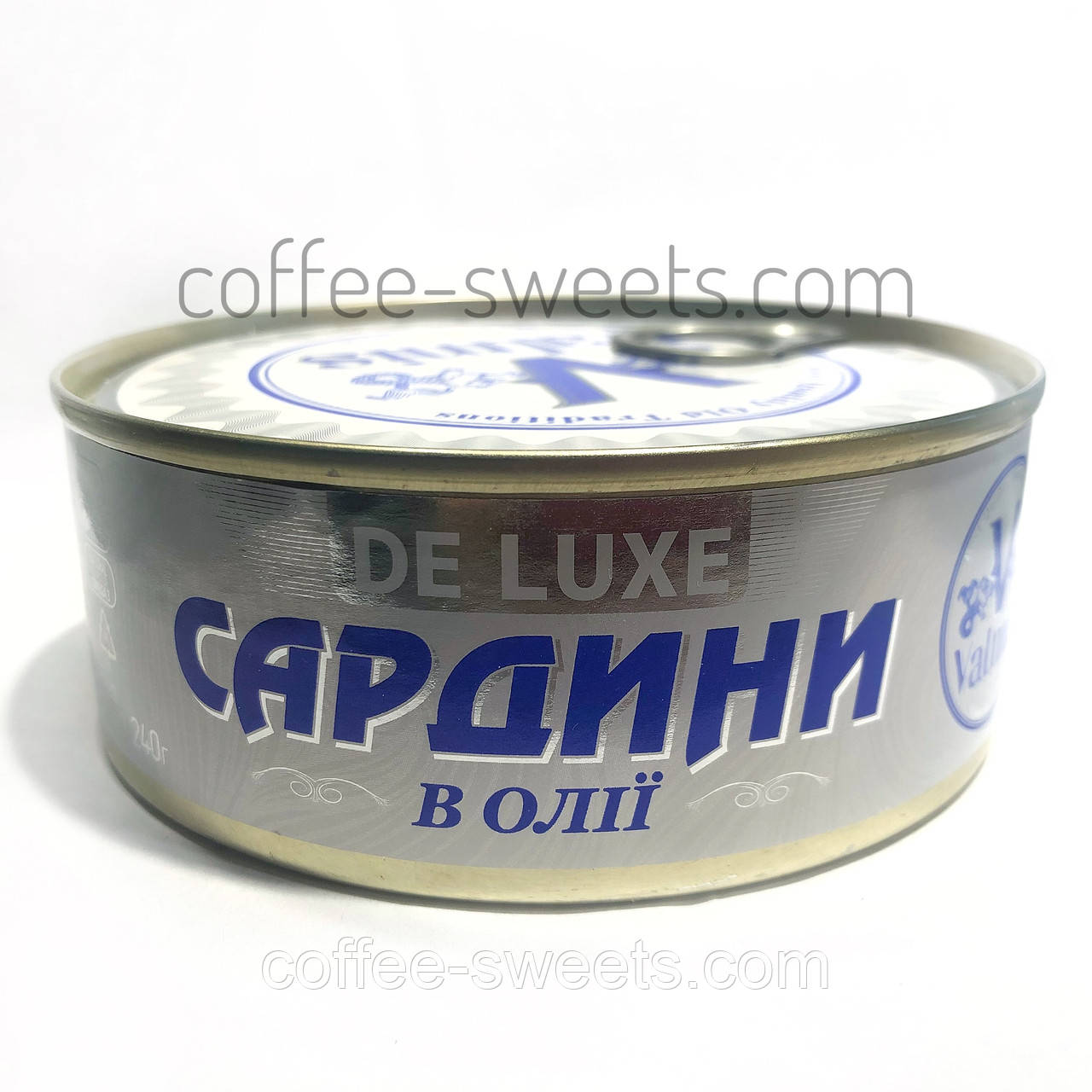 Сардина в олії Valmis de luxe 240g