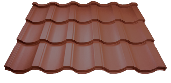Металочерепиця Modern (Модерн) ArcelorMittal 0,5 Ral 8017 MAT