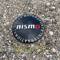3D-наклейки для дисків з емблемою Nissan (Нісан) 65 мм. Ціна вказана за комплект наклейок із 4 штук.