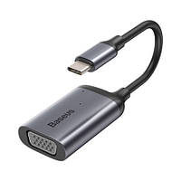 USB-хаб Baseus Enjoyment Series Type-C to VGA+PD HUB Convertor Space Grey