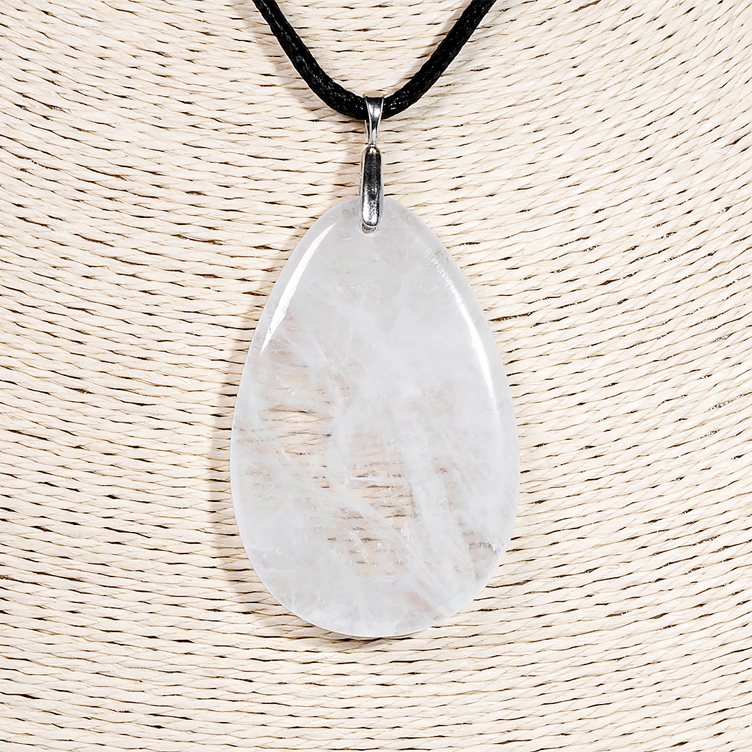 Кулон із гірським кришталем, 55*35 мм., срібло, 1298КЛГ