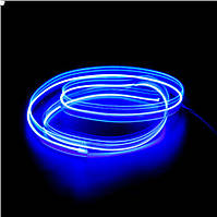 Синяя Холодный неон Неоновая лента длинна 1-2-3-4 м декоративная подсветка украшение интерьера 3В 5В 12В