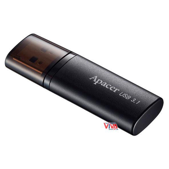 USB флешка Apacer AH25B 128GB USB 3.1 Black (AP128GAH25BB-1)