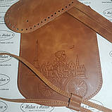 Клапан для рюкзака "Париж". Колір "Рудий"., фото 2