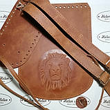 Клапан для рюкзака "Лев". Колір "Рудий"., фото 4