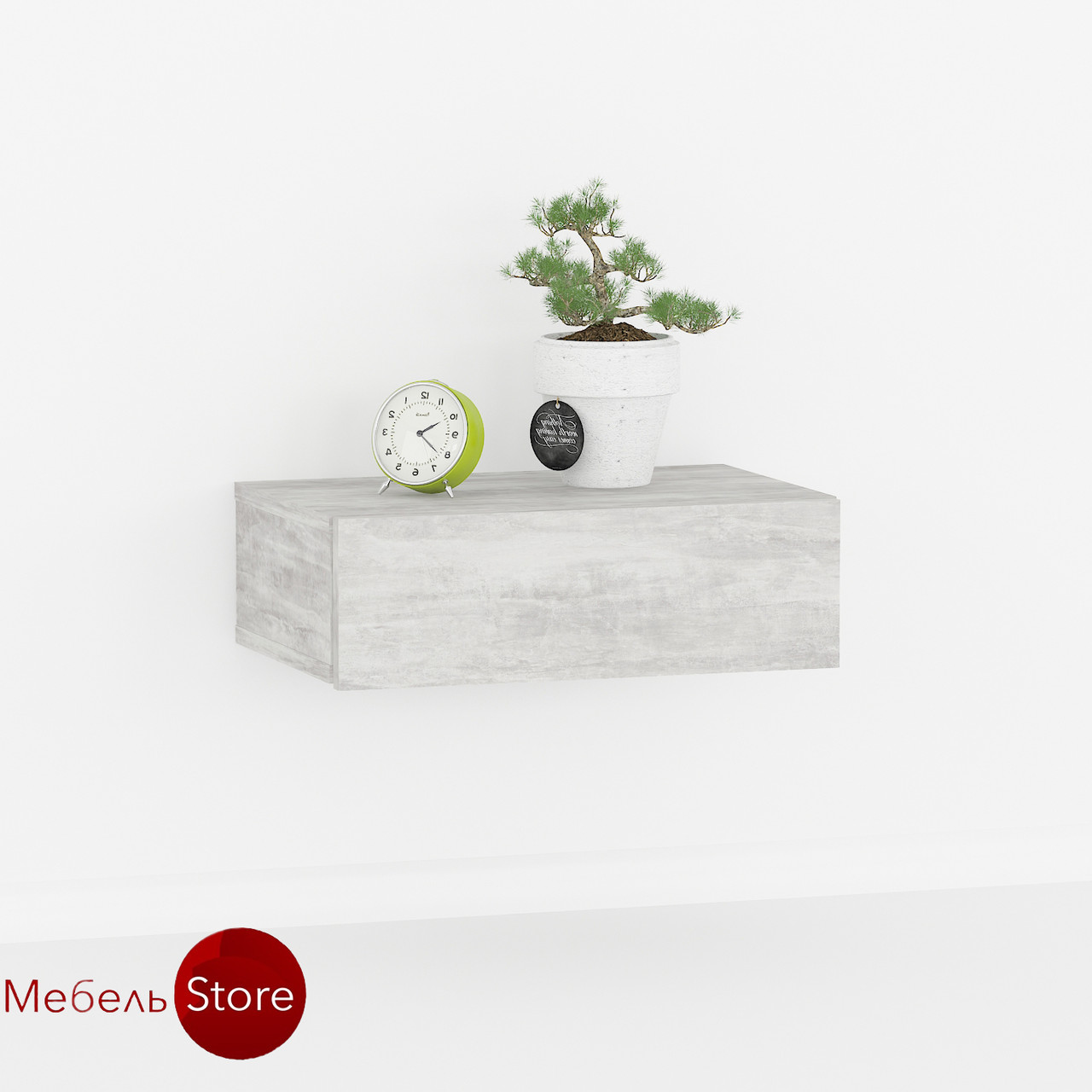 Тумбочка прикроватная навесная, настенная тумба в спальню G00102, цена ...