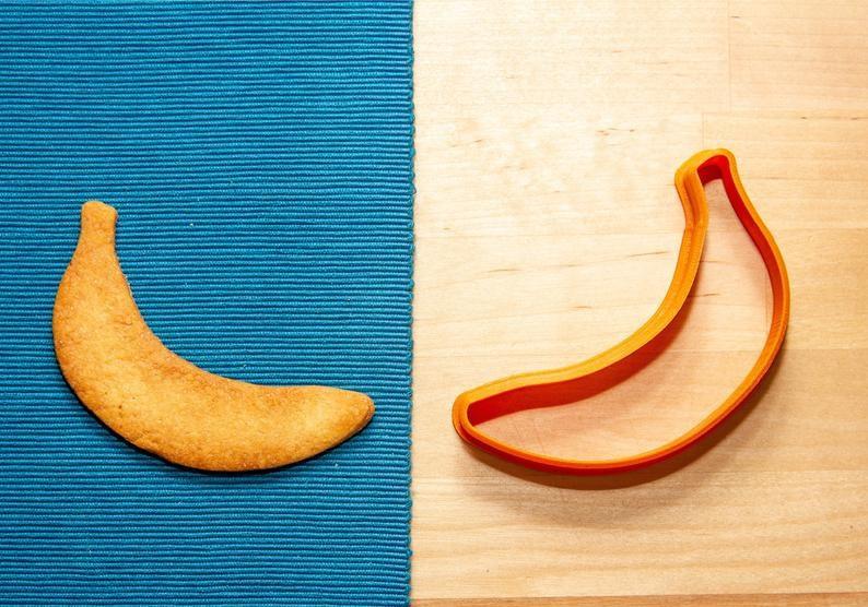 3D-формочка для печива — Банан  ⁇  Вирубка для печива на замовлення