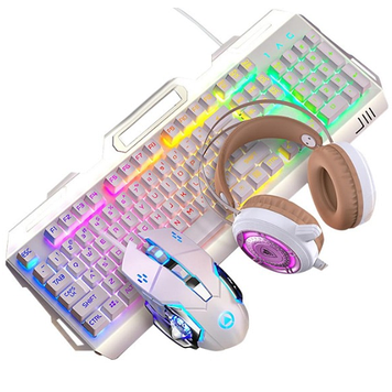 Набір ігрова клавіатура миша навушники комплект із підсвіткою