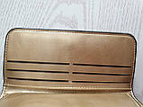 Жіночий гаманець клатч портмоне Baeller Forever золотистий блискучий, фото 4