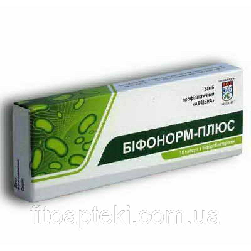 Бифонорм Плюс з живими біфідобактеріями 16 капс. ТМ Авіценна