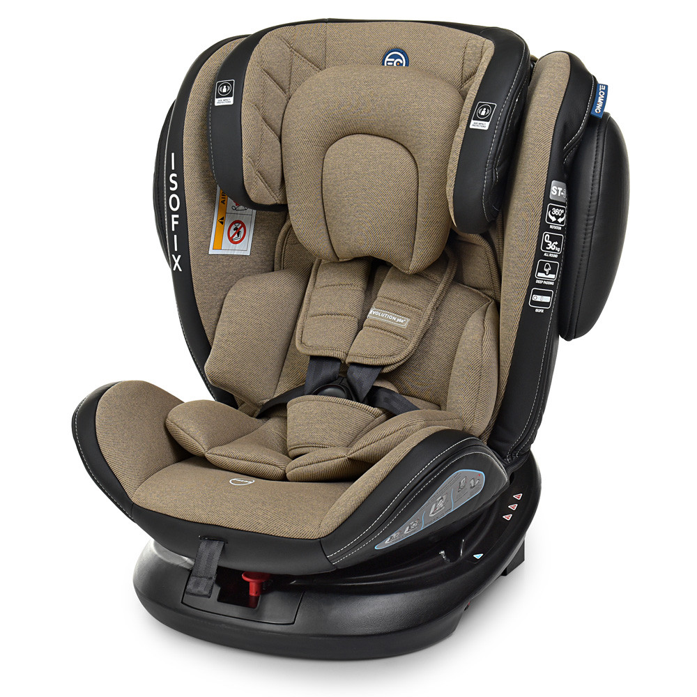 АВТОКРЕСЛО ДЕТКОЮ ME 1045 EVOLUTION 360o Royal Beige, група 0+/1-2-3, isofix, бежеве