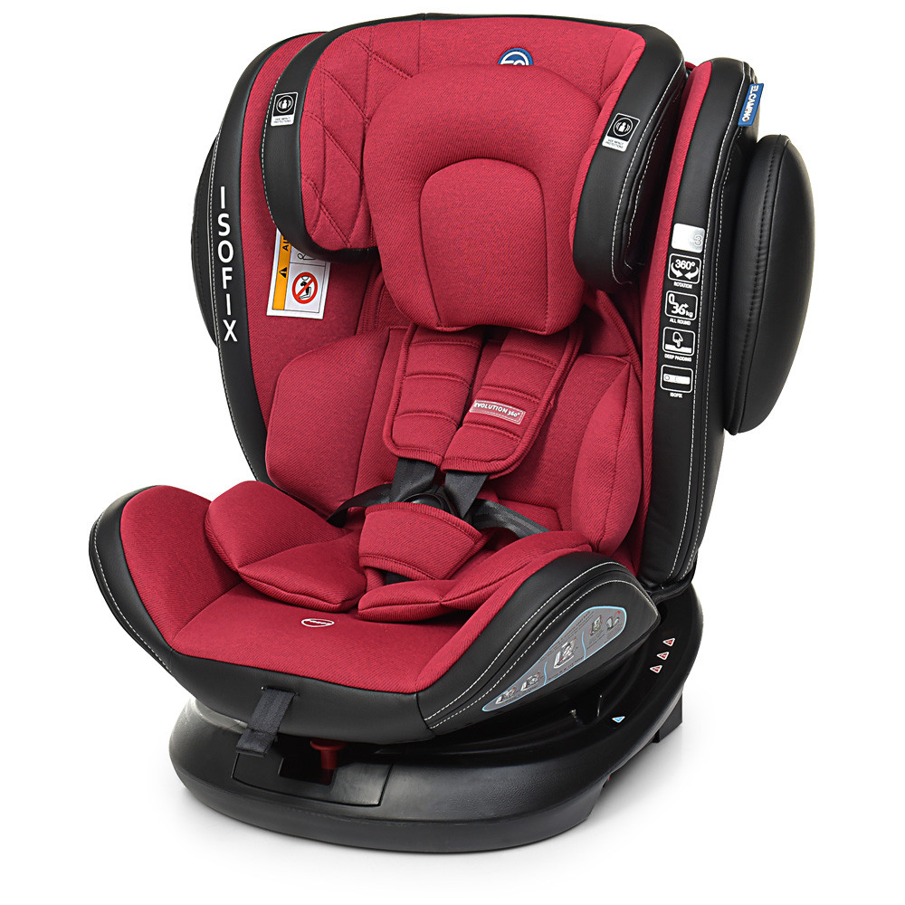АВТОКРЕСЛО ДЕТКОЮ ME 1045 EVOLUTION 360o Royal Red, група 0+/1-2-3, isofix, червоне, фото 1