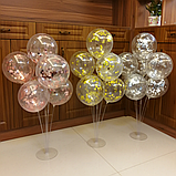 Світлодіодна підставка (стійка) для повітряних куль (на 7 штук), фото 5