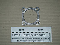 Прокладка патрубка приемн. Евро на ТКР-7 на 4 шпильки/квадрат (Фритекс) 53215-1203023-01